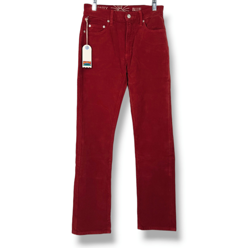 NWT Daily‎ Blue Manya Organic Cotton Velveteen Denim Jeans Sz. 25 Swing [Ruby] - Picture 3 of 11